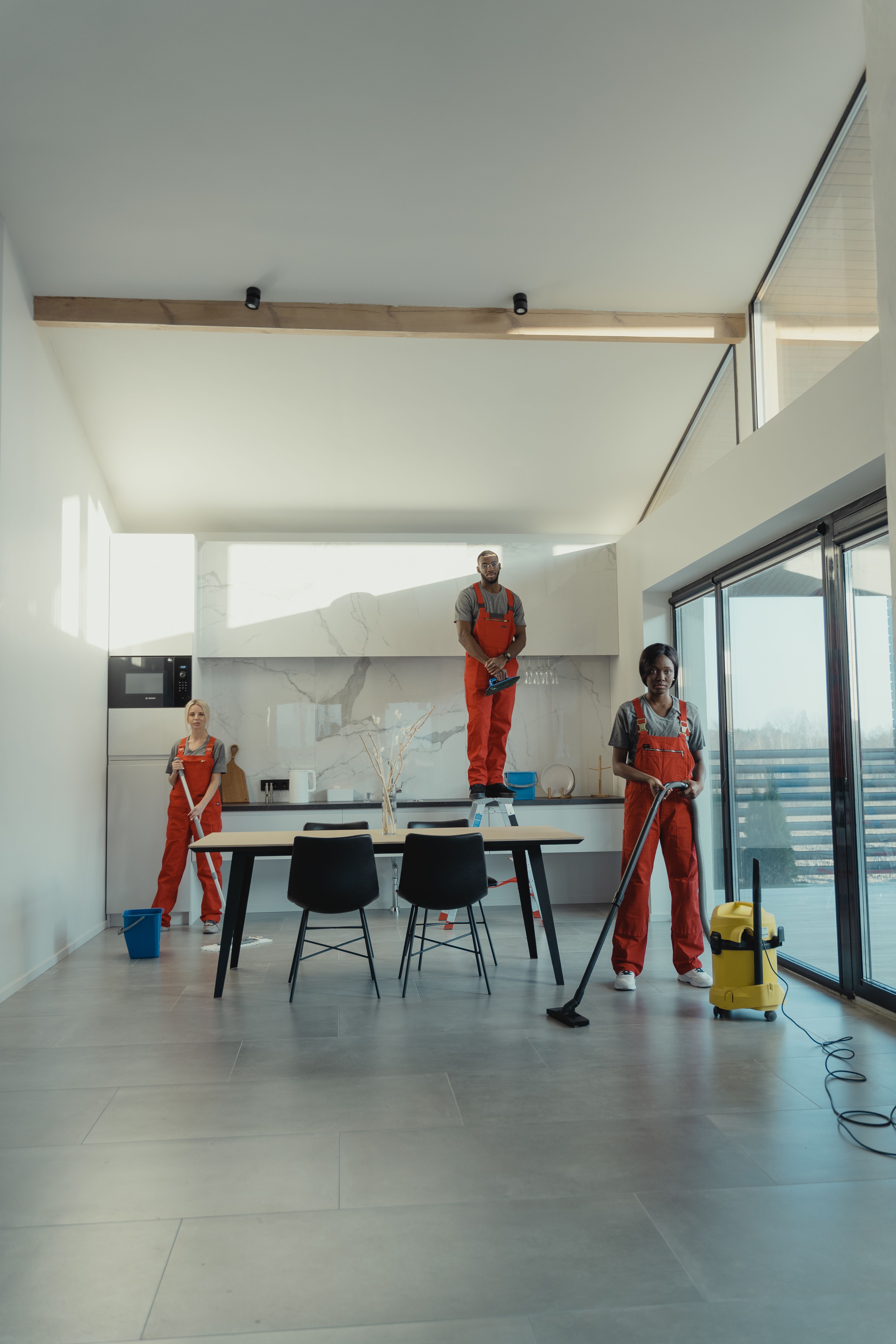 Post-construction cleaning